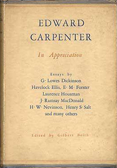 Edward Carpenter In Appreciation - Gilbert Beach