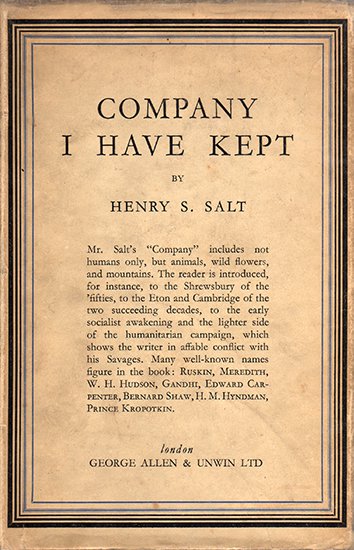 Company I Have Kept - Henry S. Salt