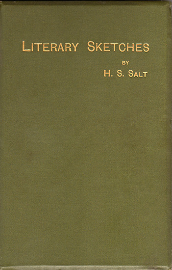 Literary Sketches - Henry S. Salt